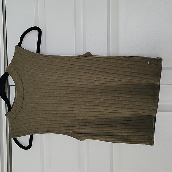 American Eagle Outfitters Tops - AEO First Essentials Olive Ribbed Tank